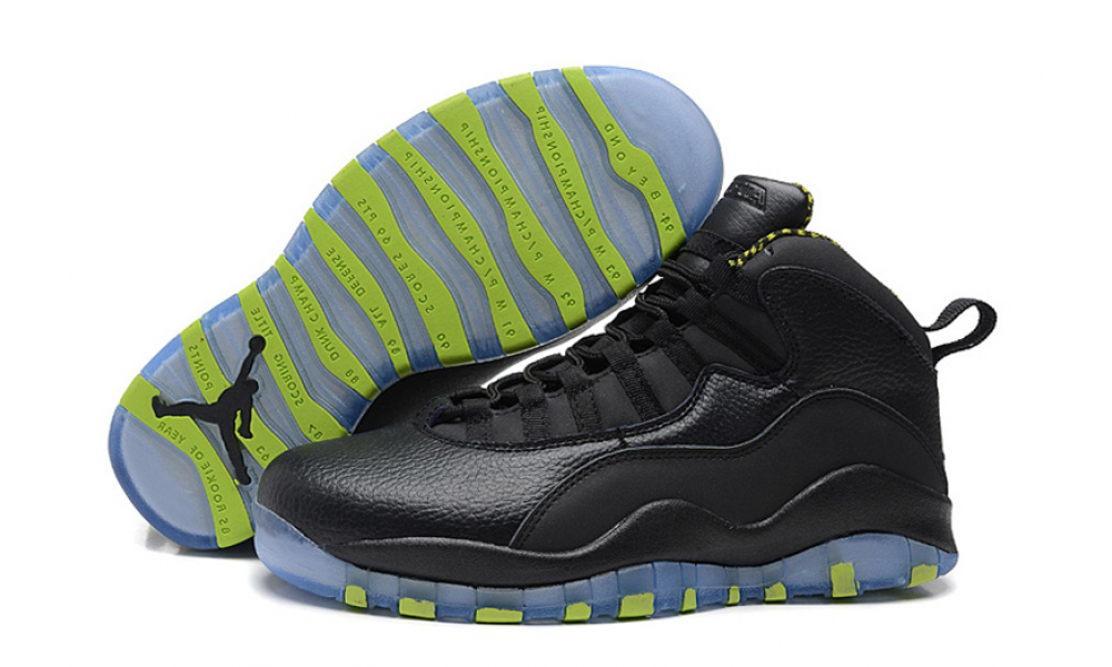 Jordan 10 shop black and green